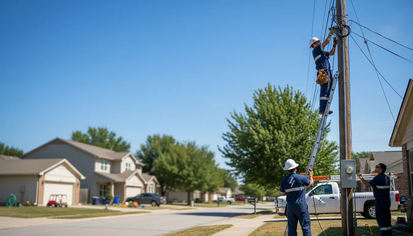 Residential electrician providing installation services in Mishicot, WI